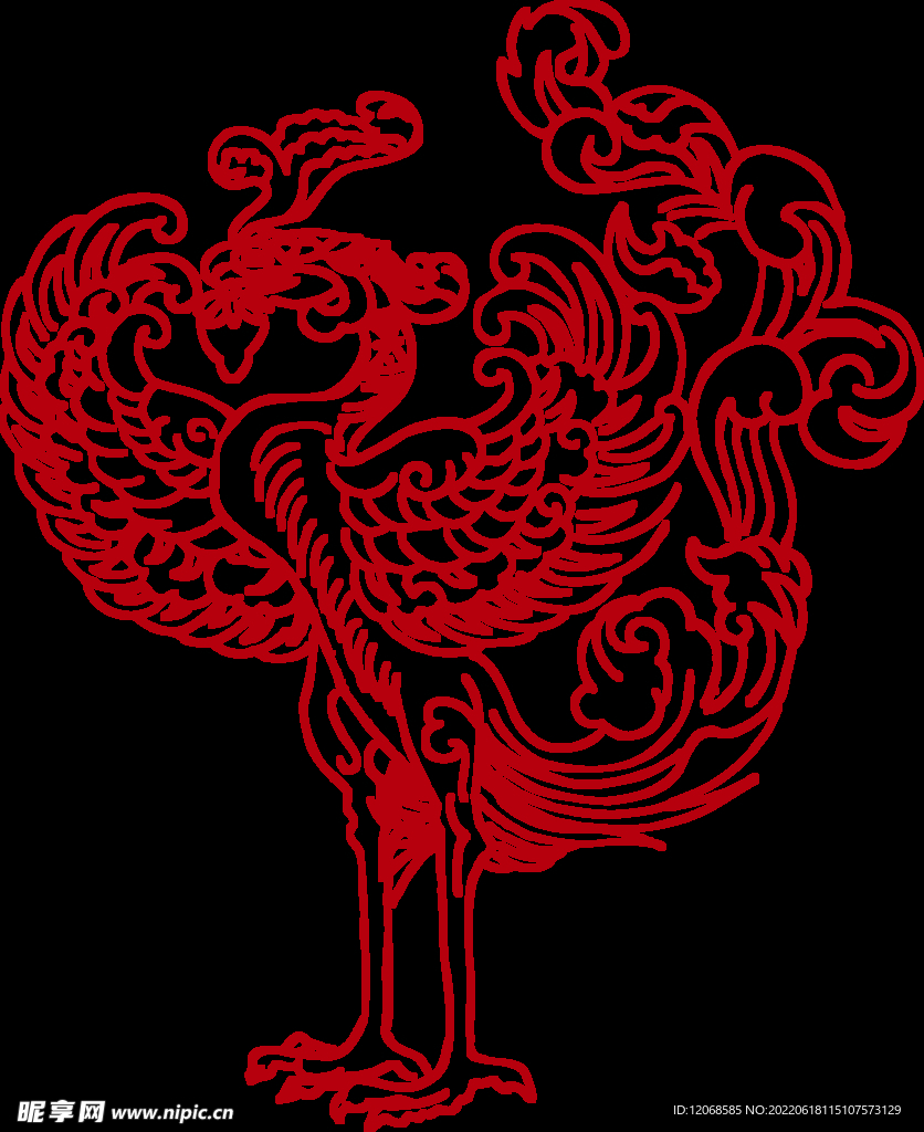 传统凤纹