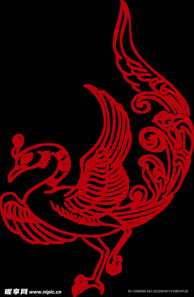 传统凤纹