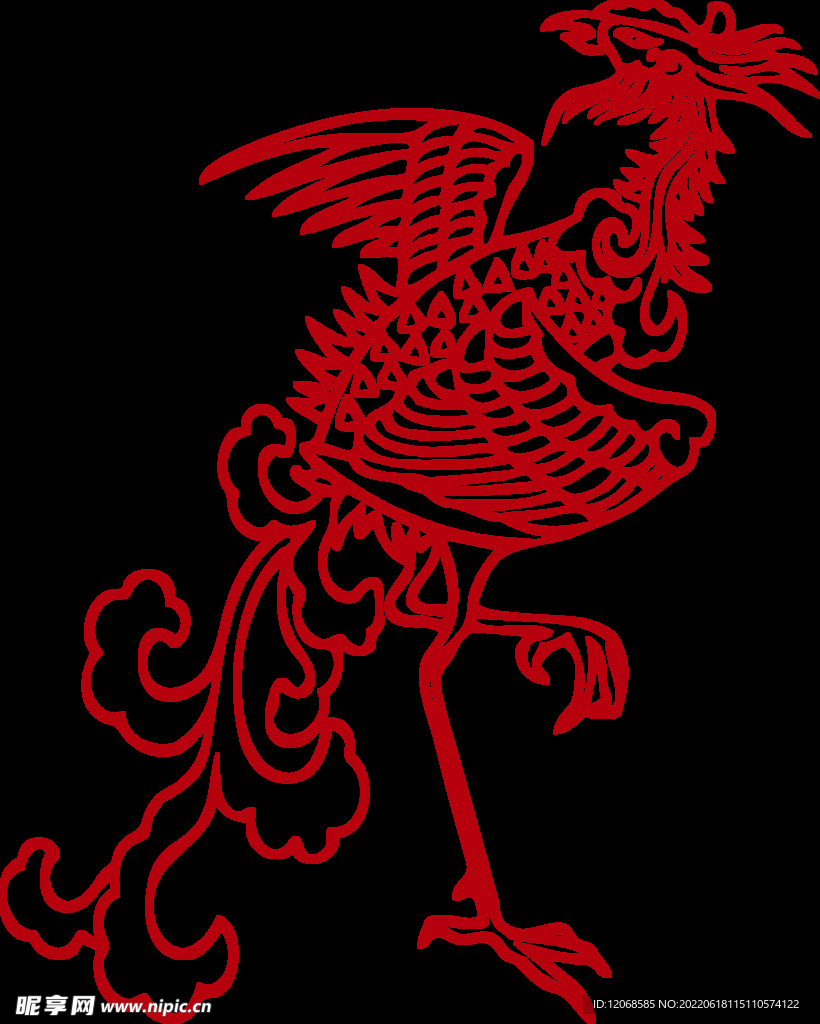 传统凤纹