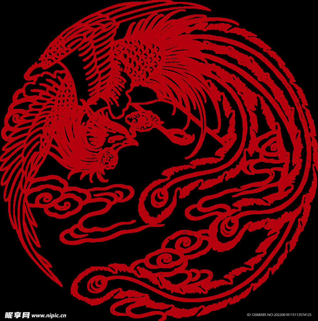 传统凤纹