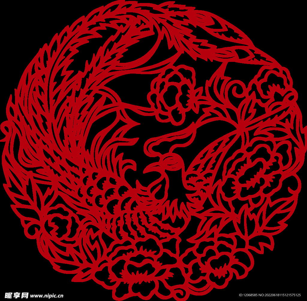 传统凤纹