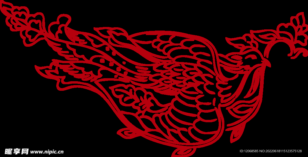 传统凤纹