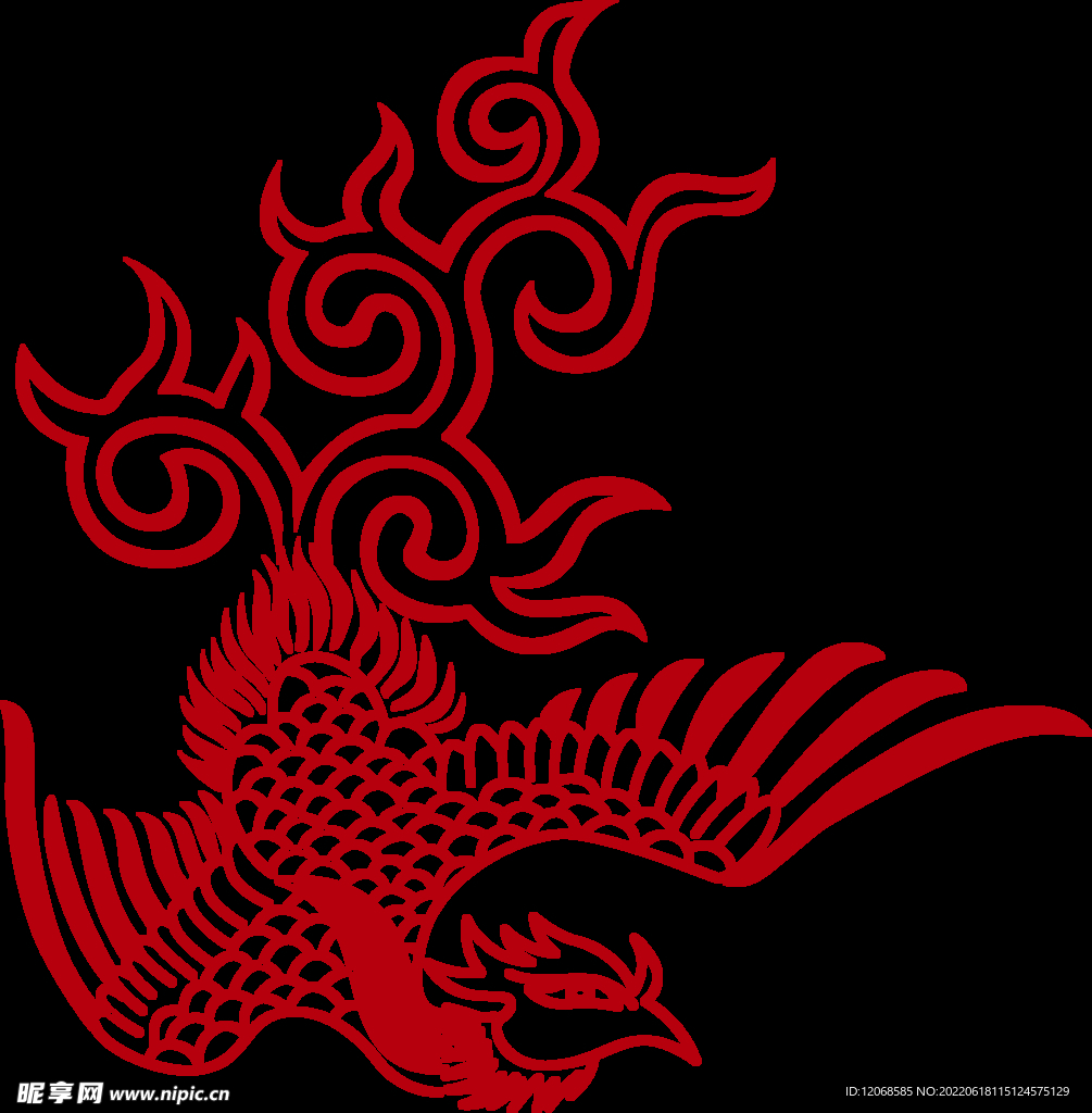 传统凤纹