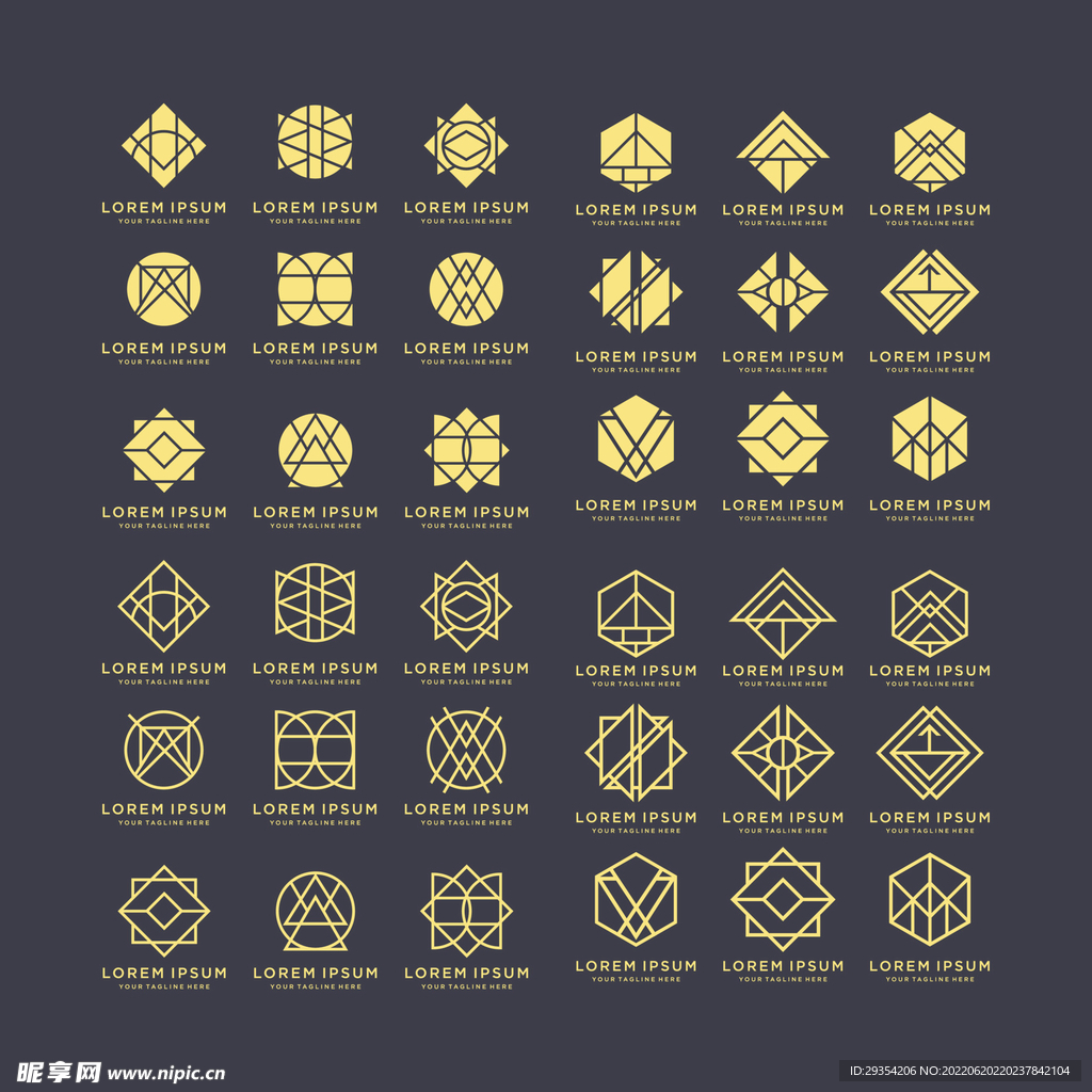 几何图形公司logo图片