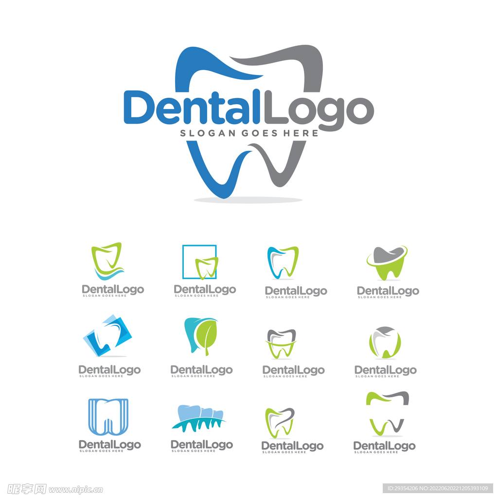 口腔牙齿logo设计图片
