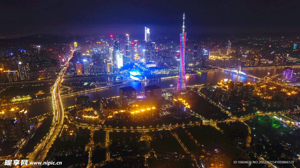 广州夜景航拍