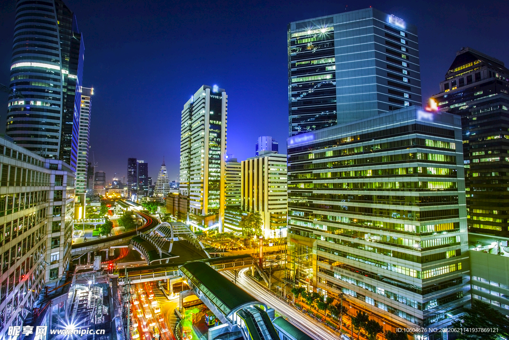 曼谷城市夜景曼谷城市夜景
