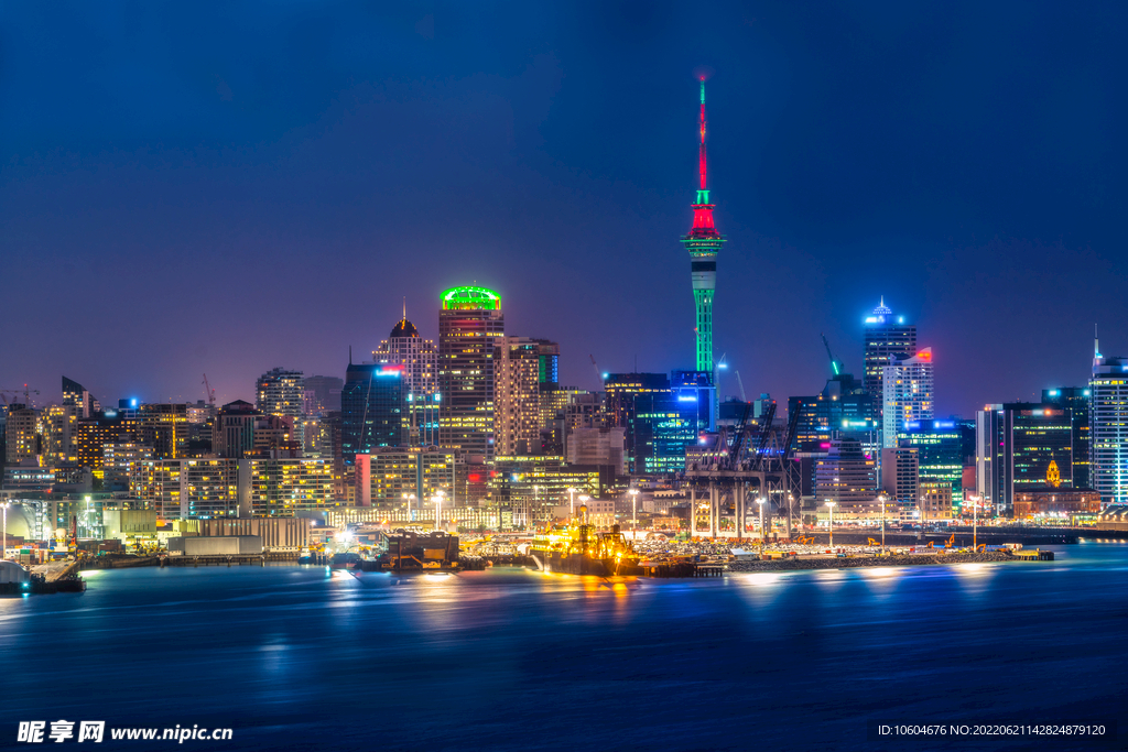 奥克兰市夜景