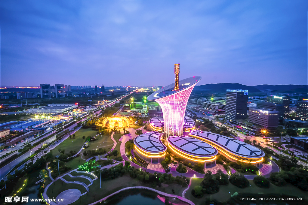 城市夜景图 