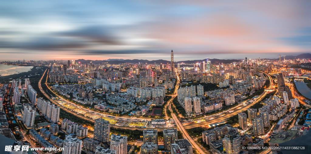 城市夜景图