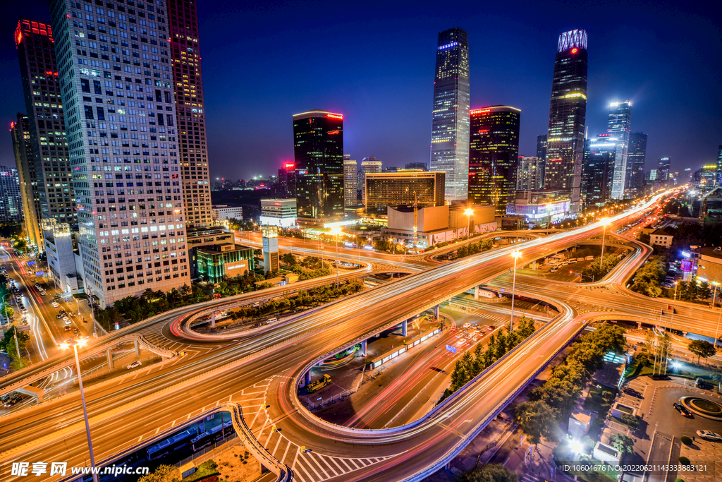 城市夜景图