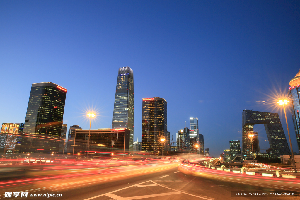 城市夜景图
