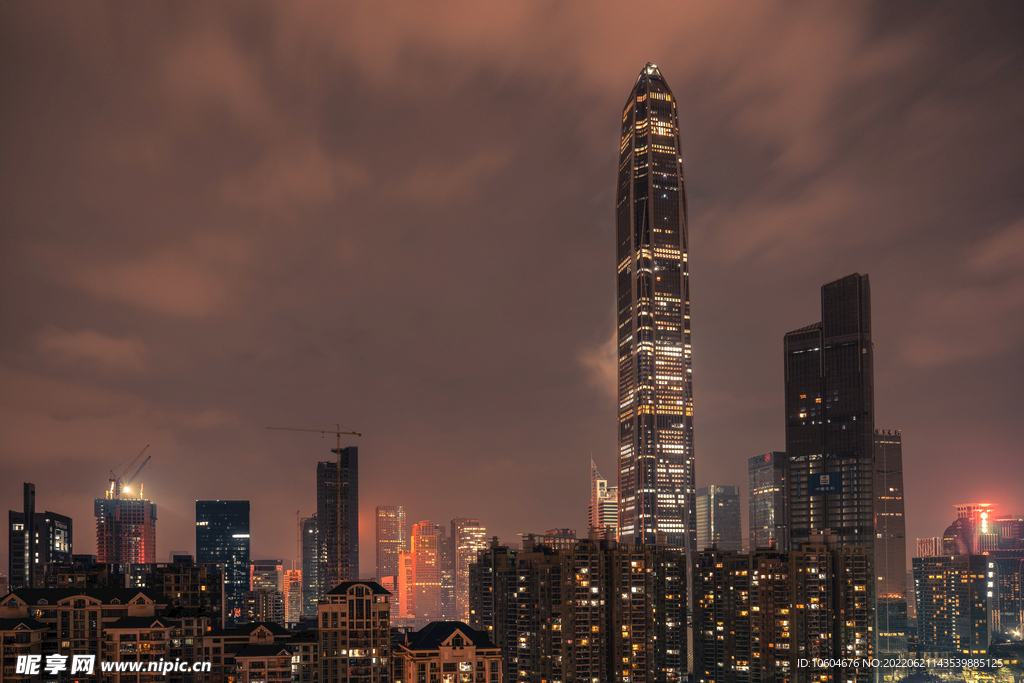 城市夜景图