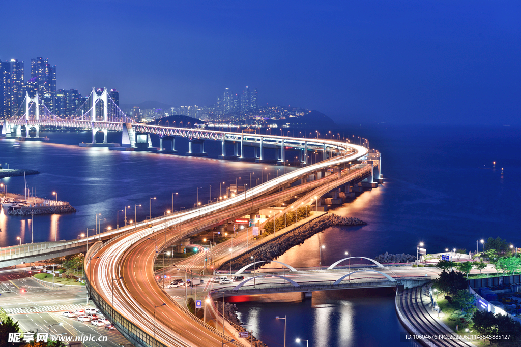 城市夜景图