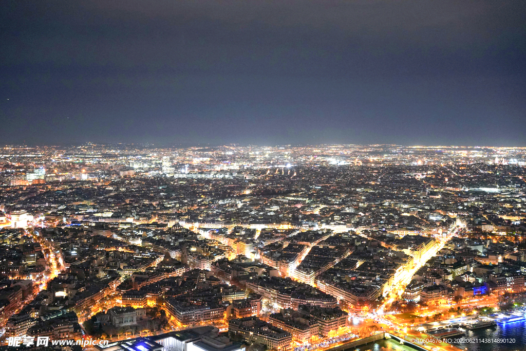 城市夜景图 