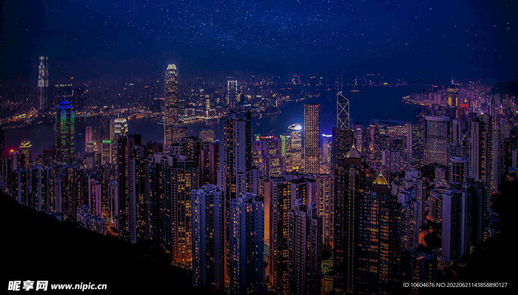 城市夜景图
