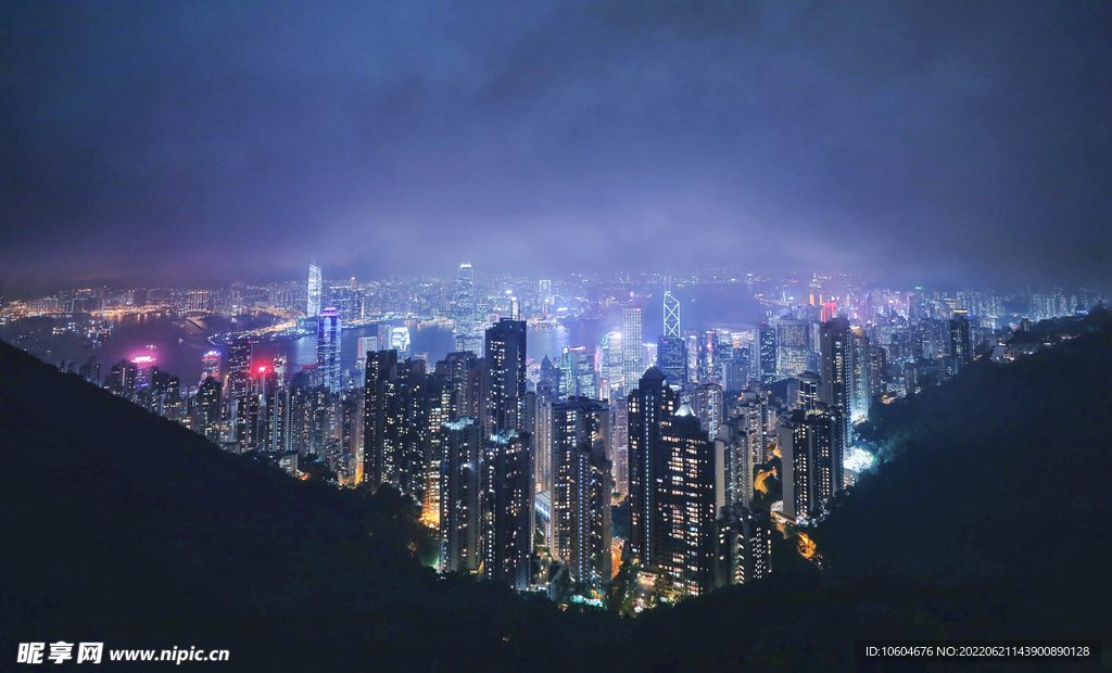 城市夜景图
