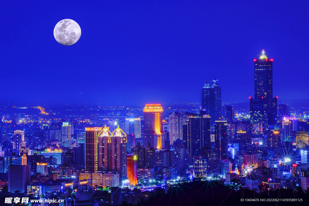 城市夜景图
