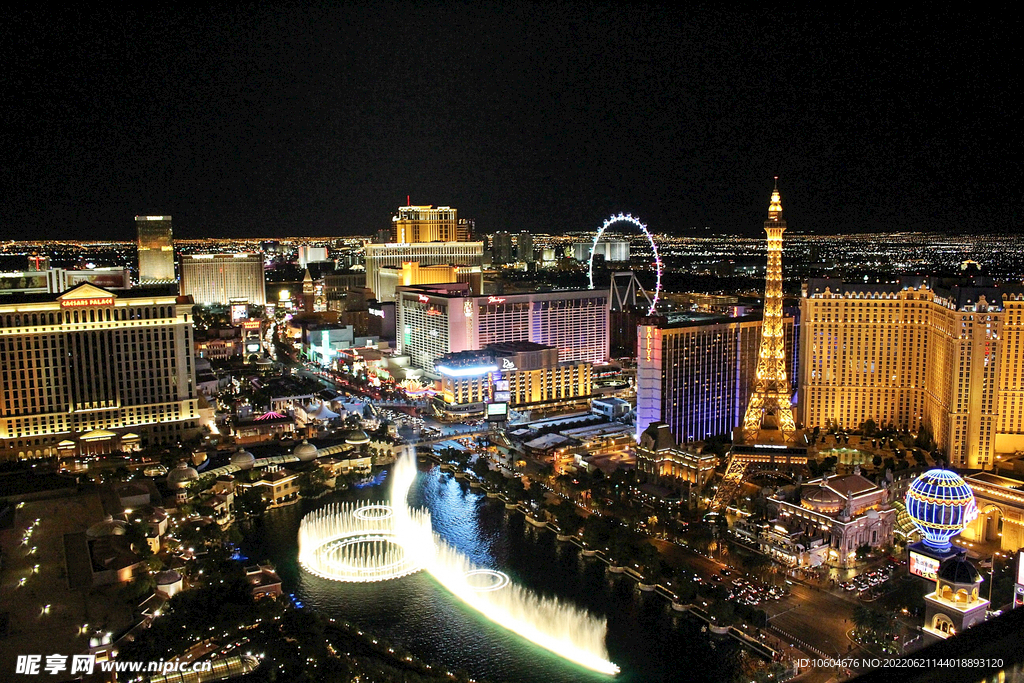 城市夜景图 