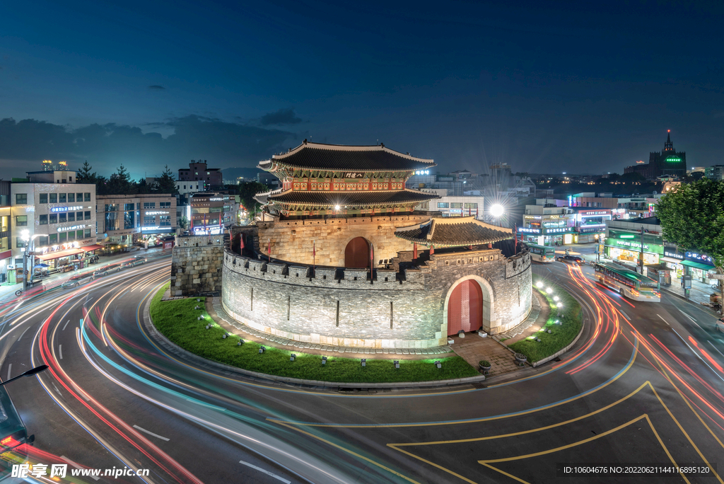城市夜景图