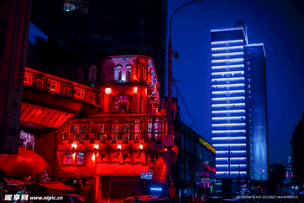 城市夜景图