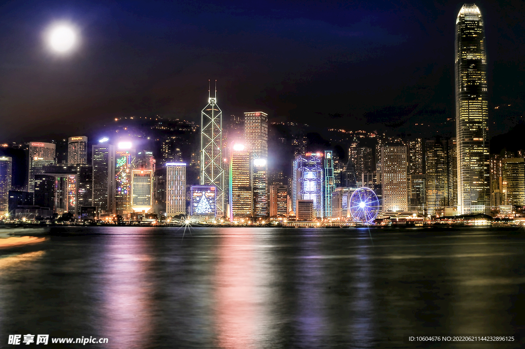 城市夜景图 