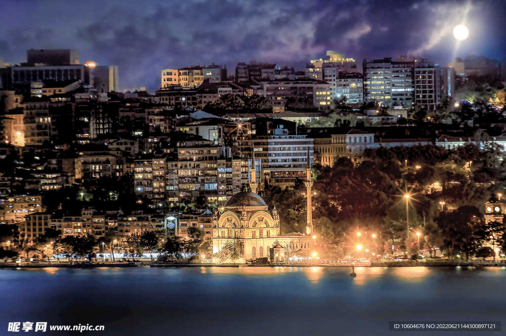 城市夜景图