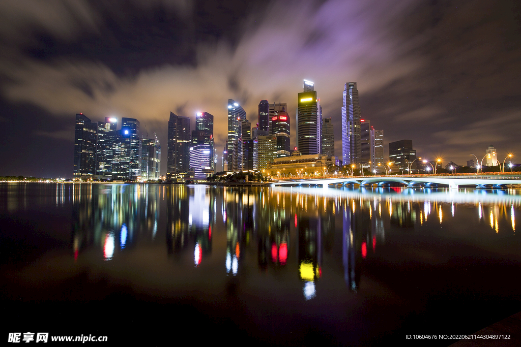 城市夜景图