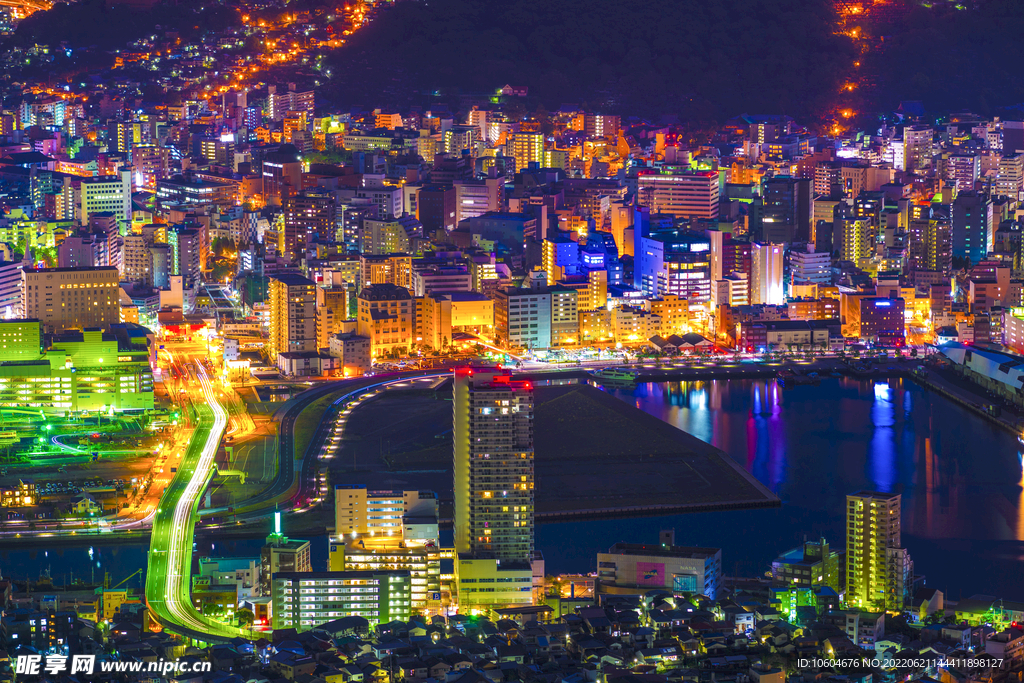 城市夜景图 