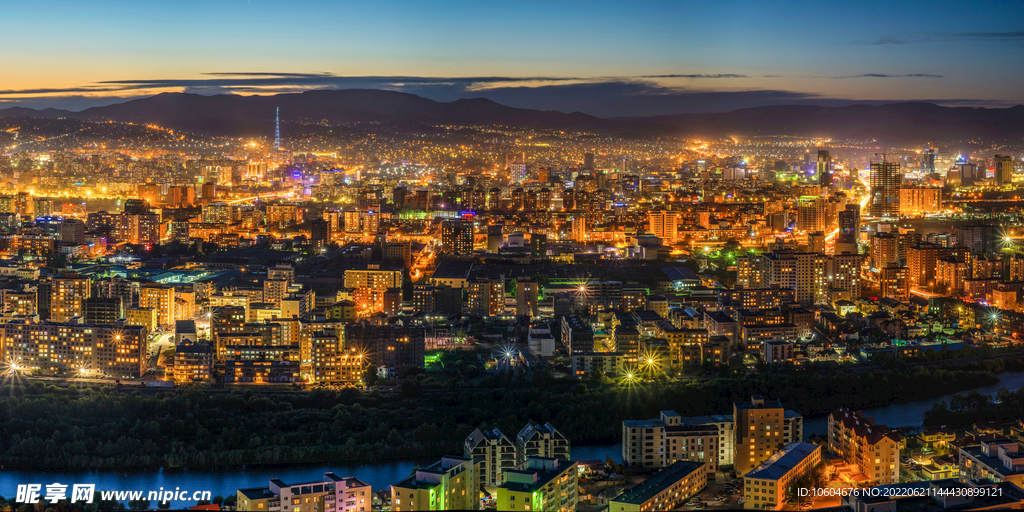 城市夜景图