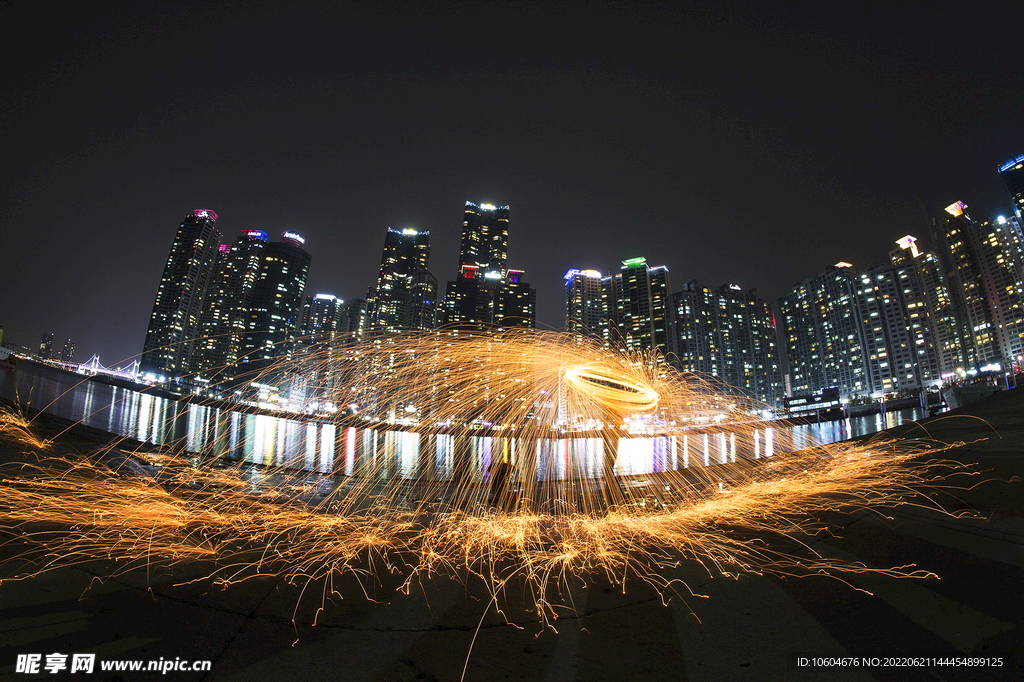 城市夜景图