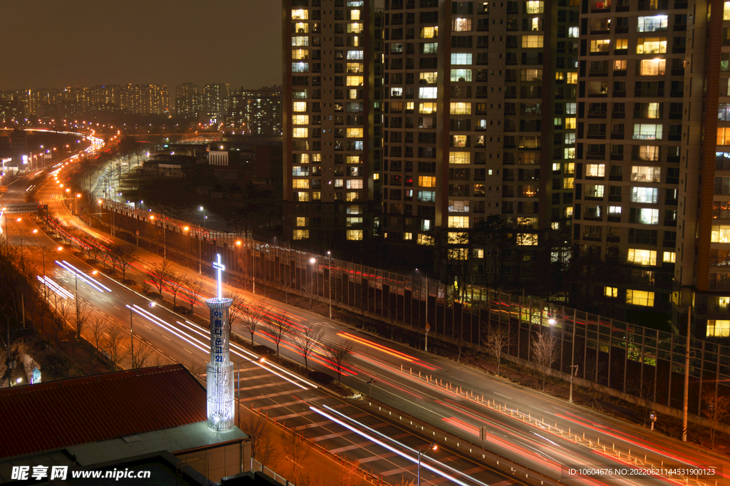 城市夜景图
