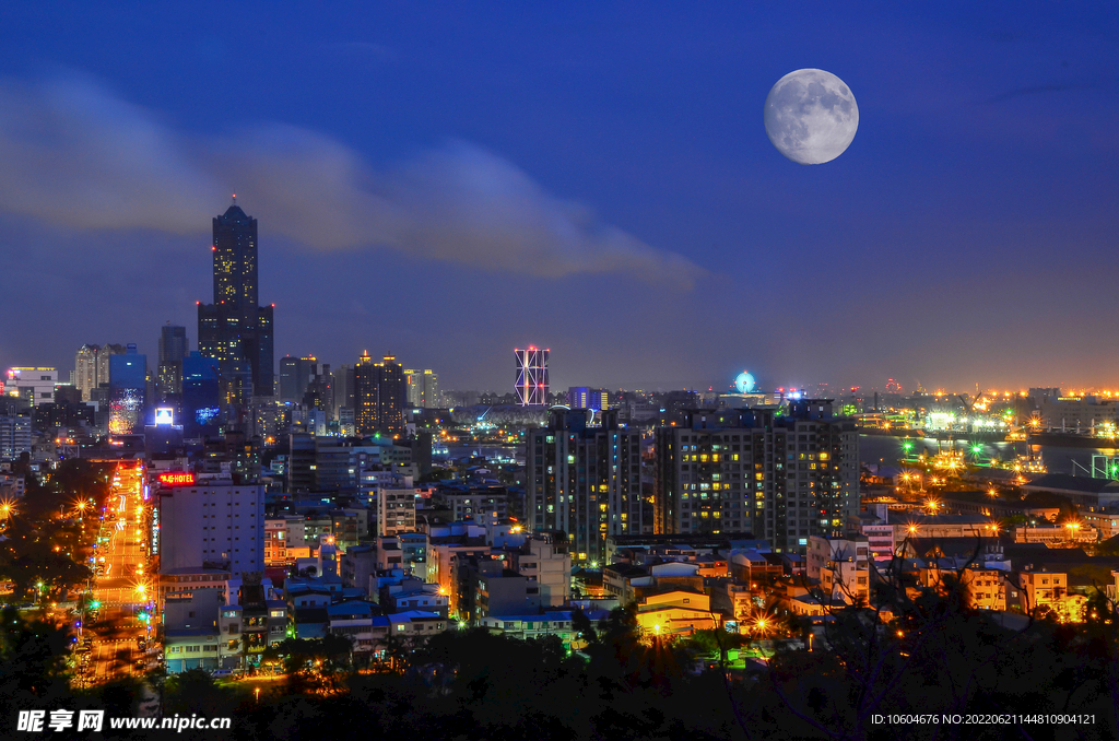 城市夜景图 