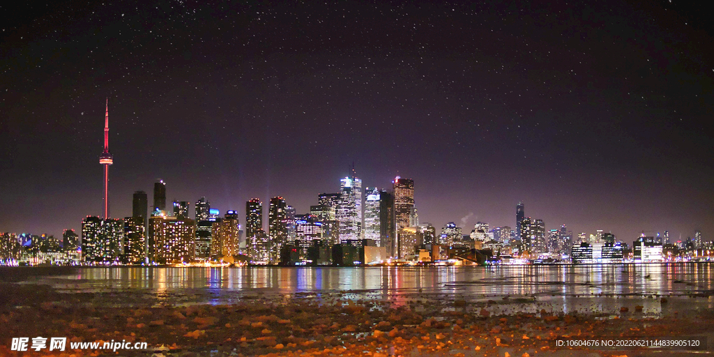 城市夜景图 