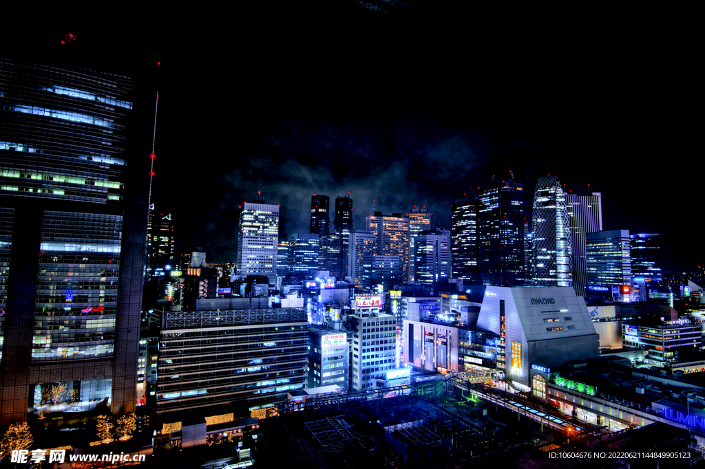 城市夜景图