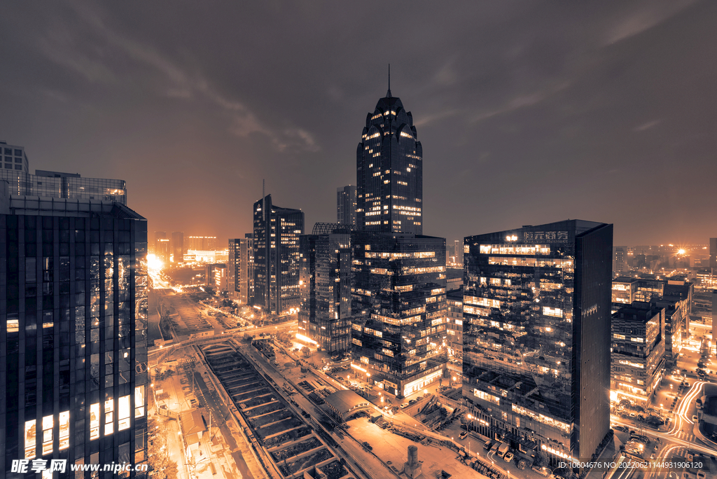 城市夜景图