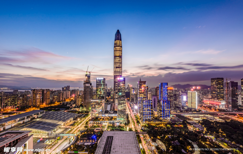 城市夜景图 