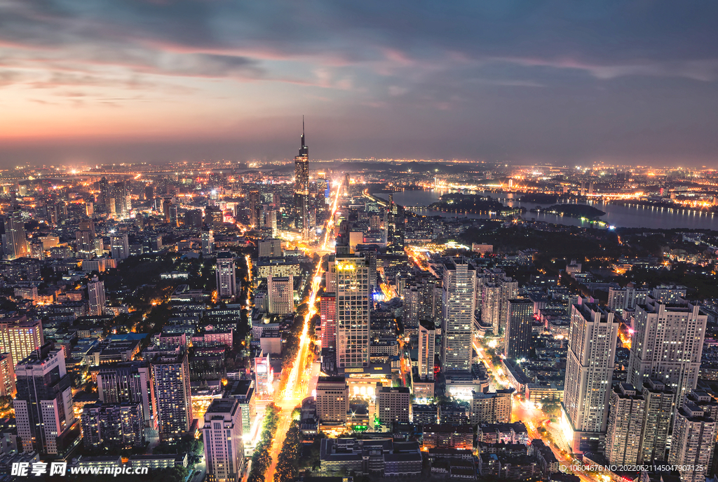 城市夜景图