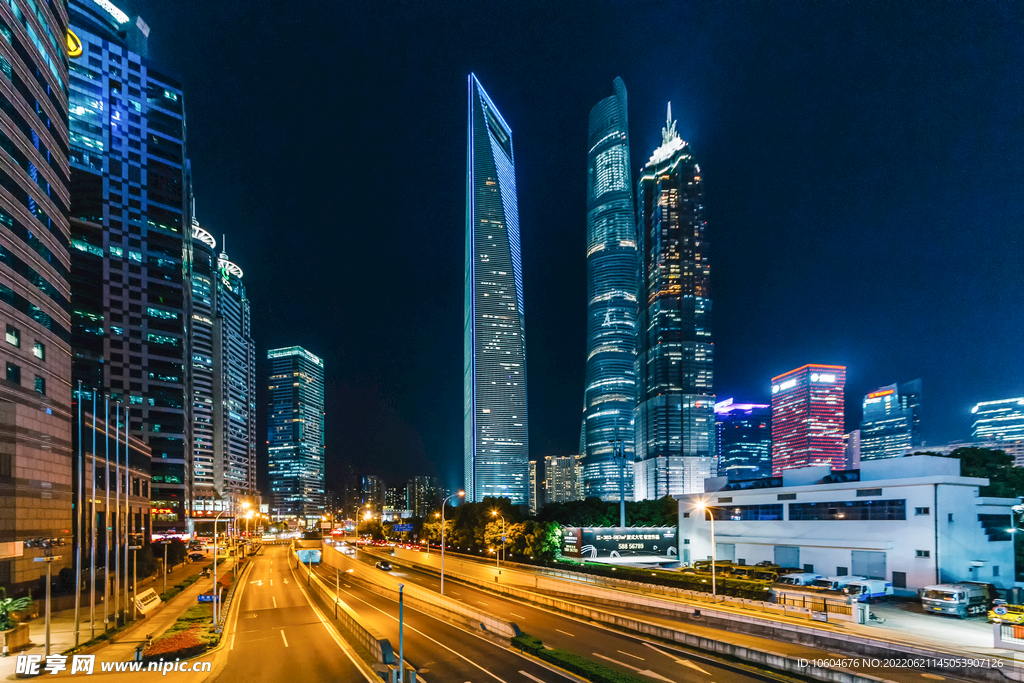 城市夜景图