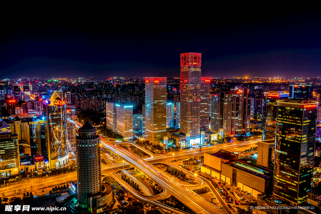 城市夜景图