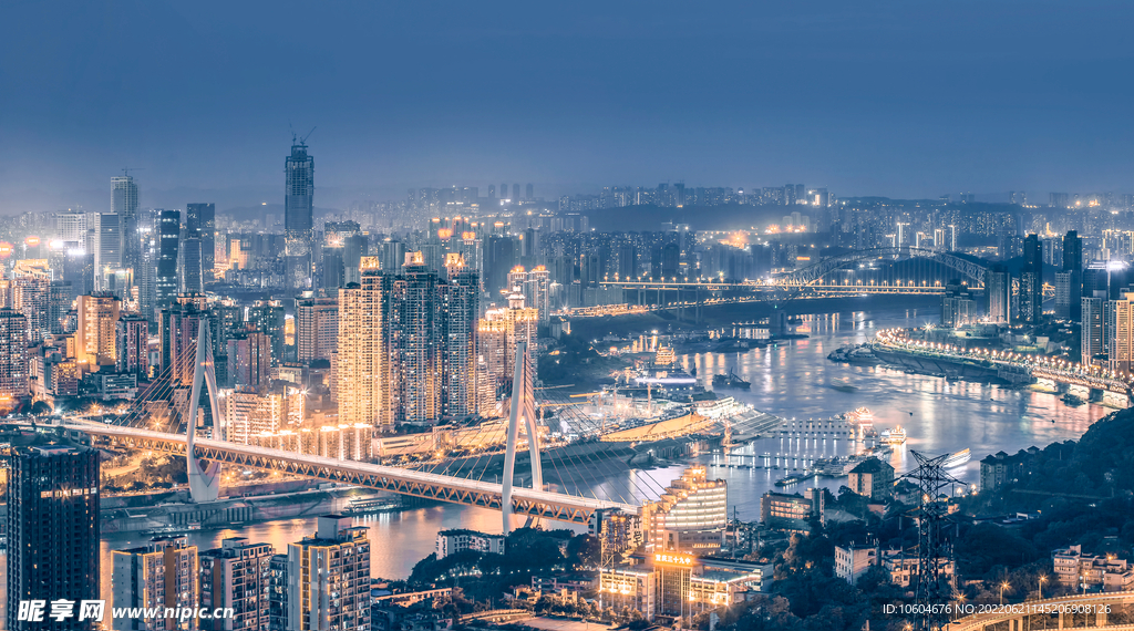 城市夜景图