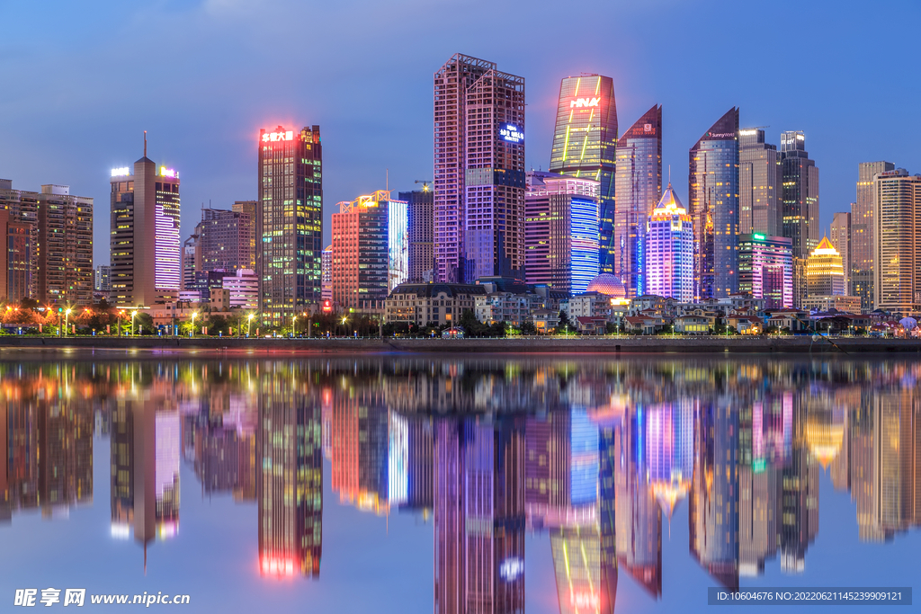城市夜景图 