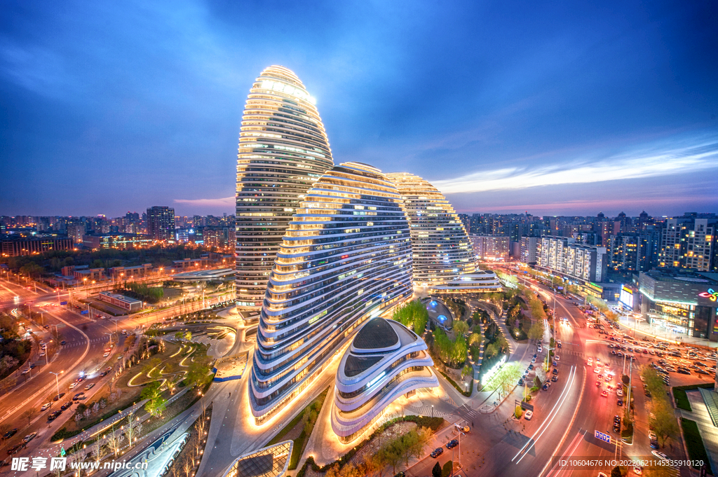 城市夜景图