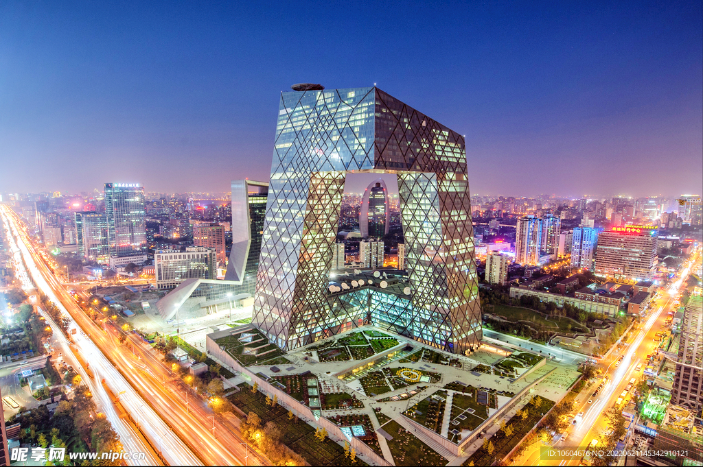 城市夜景图 
