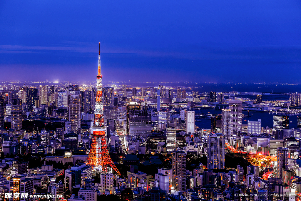 城市夜景图