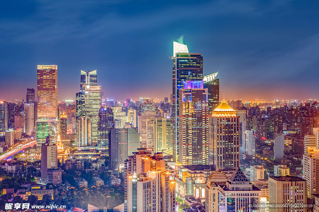 城市夜间 城市夜景图 旅游摄影