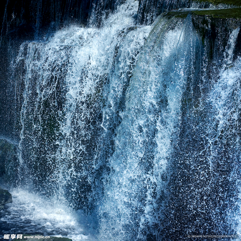 瀑布 溪水 流水 森林 小溪 