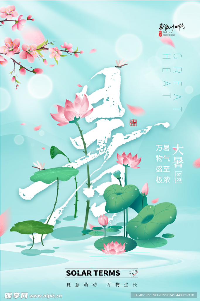 大暑海报