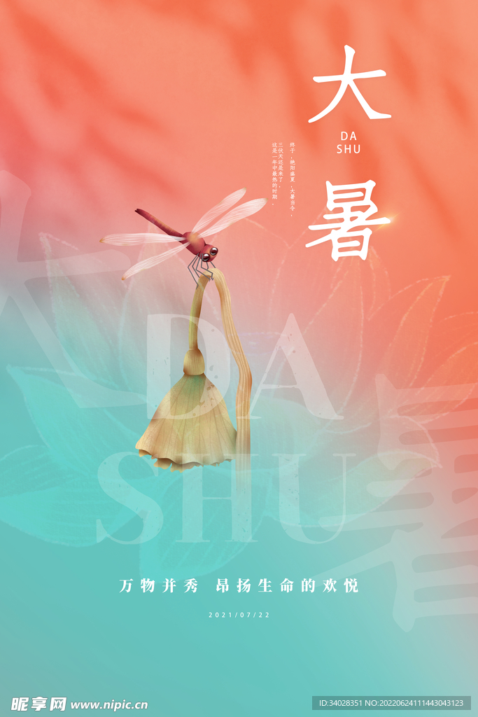大暑海报