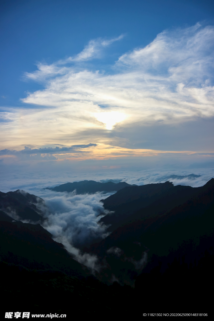 中国贵州铜仁梵净山云海